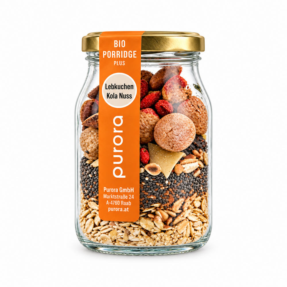 PORRIDGE PLUS - Lebkuchen, gebrannte Mandeln, Kola Nuss