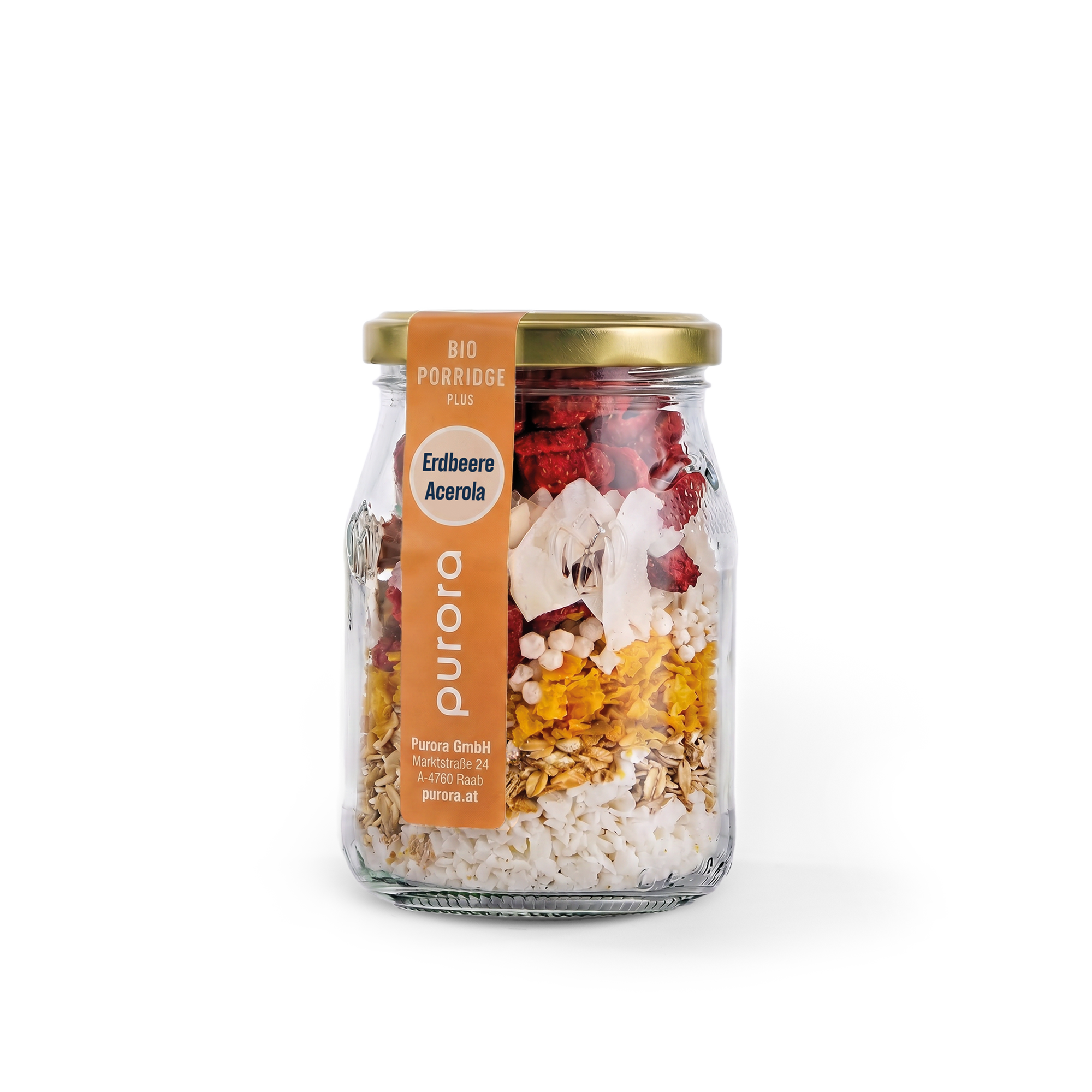PORRIDGE PLUS - Erdbeere, Kokos, Acerola