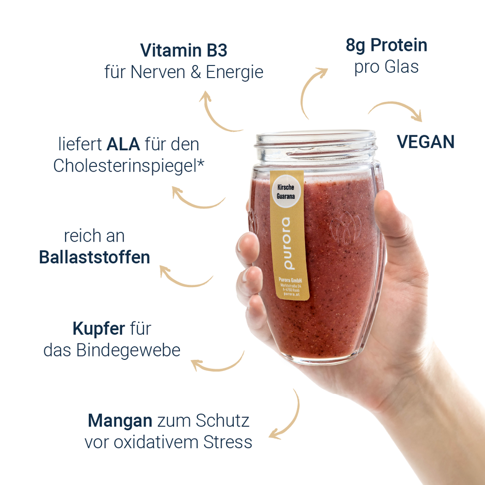 PROTEIN SHAKE PLUS - Kirsche, Chia, Guarana