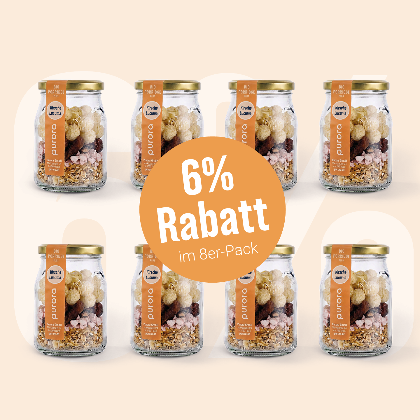 PORRIDGE PLUS - Kirsche, Cashew, Lucuma