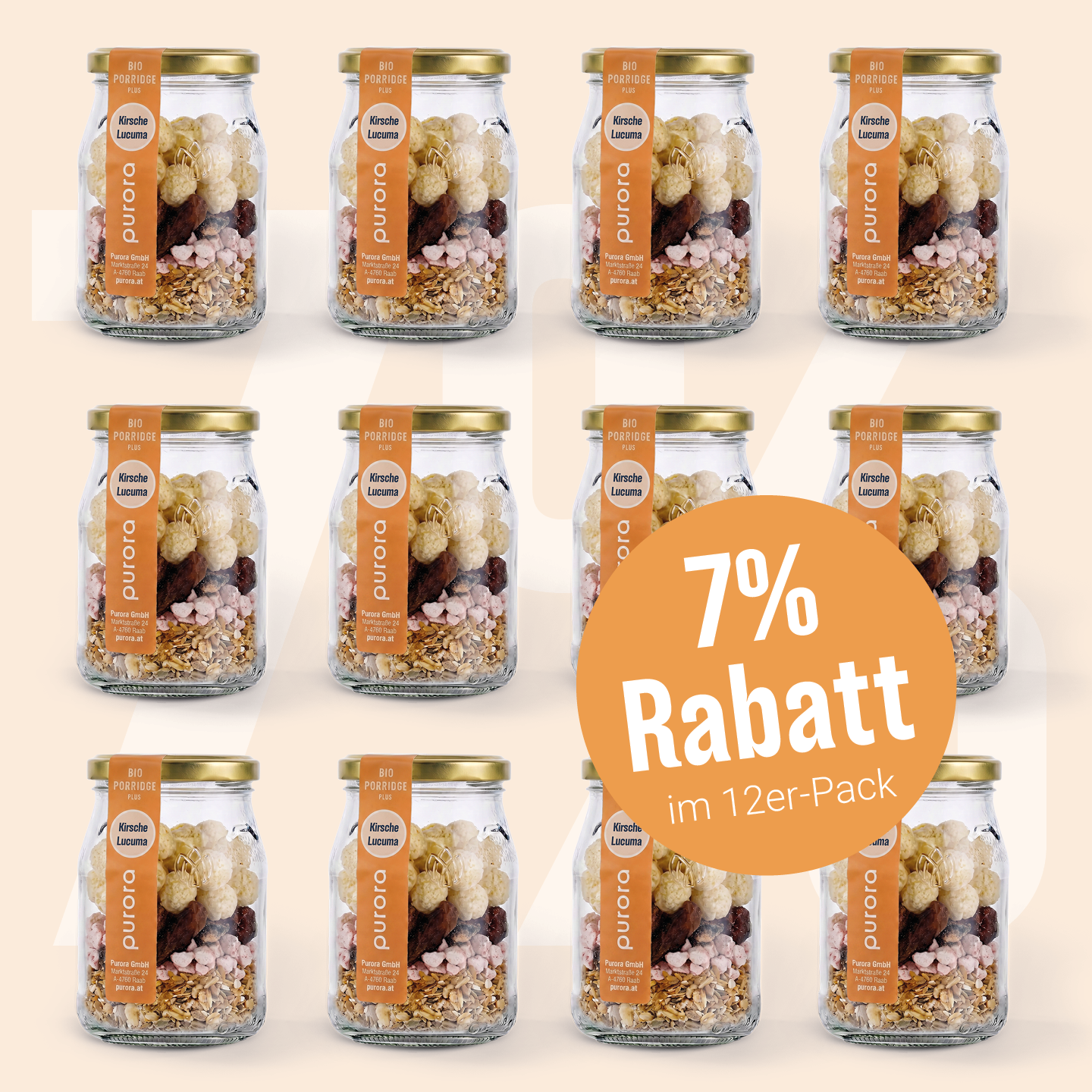 PORRIDGE PLUS - Kirsche, Cashew, Lucuma