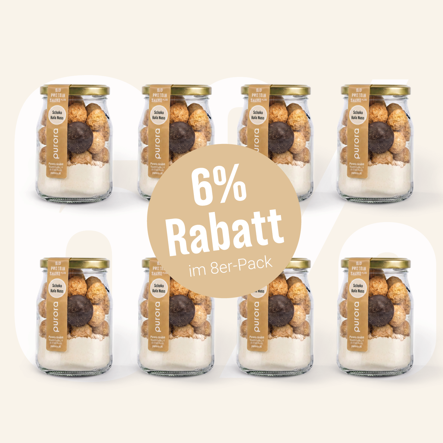 PROTEIN SHAKE PLUS - Schoko, Kola Nuss