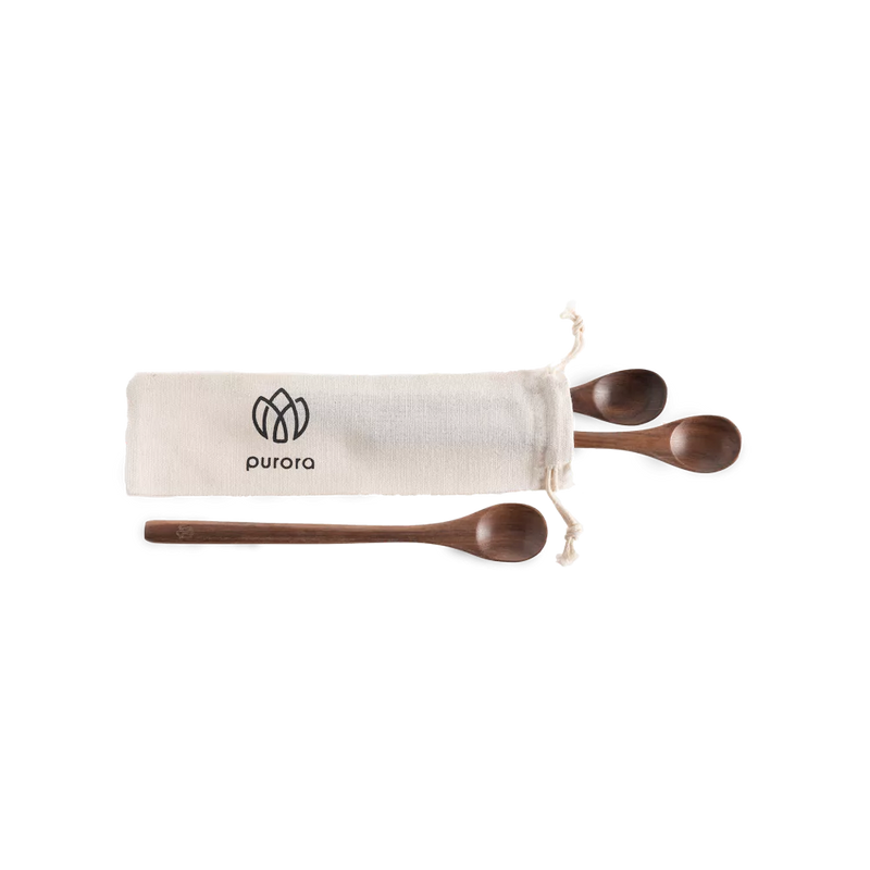 Cocktaillöffel-Set | Walnussholz | 3 Stück