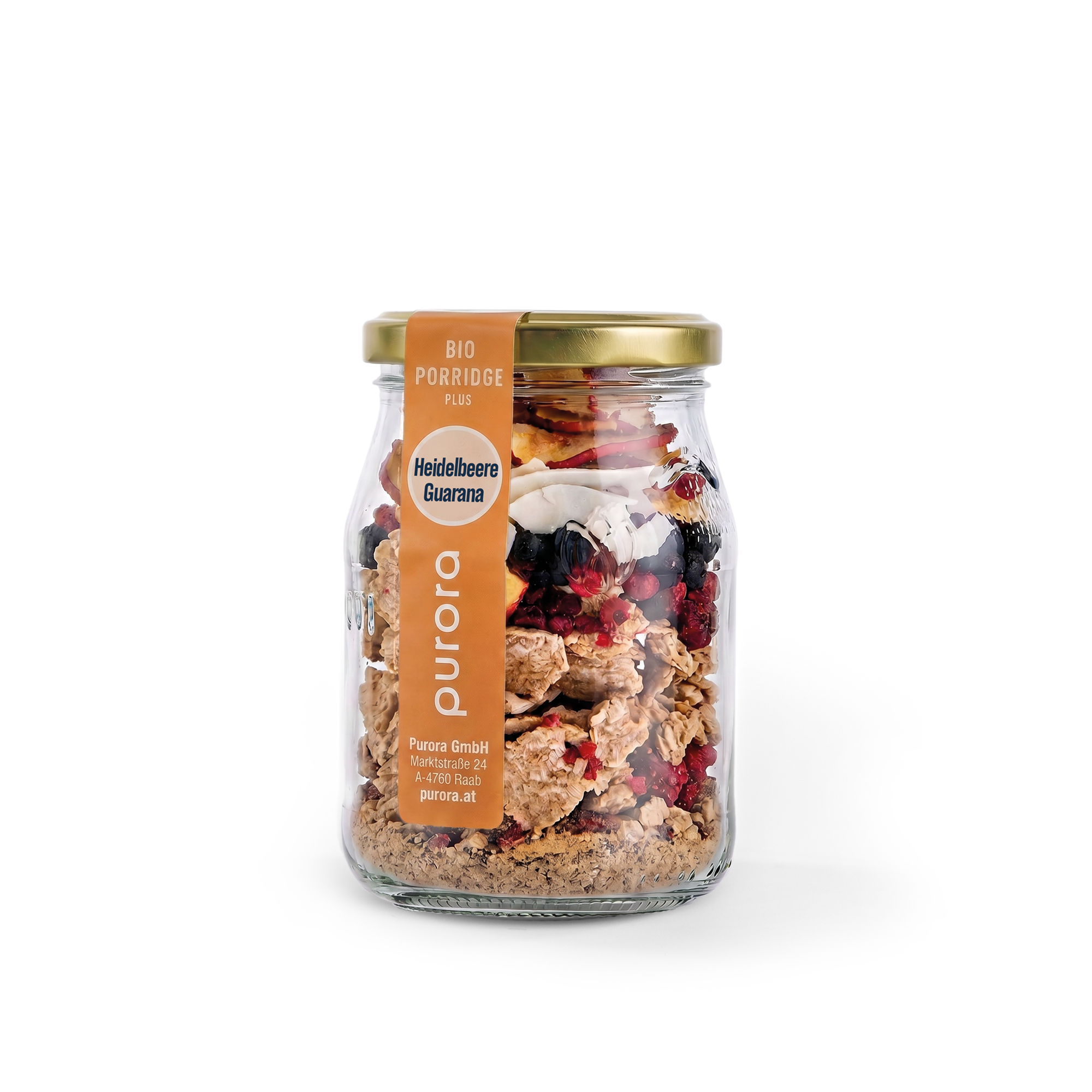 PORRIDGE PLUS - Wildheidelbeere, Apfel, Guarana