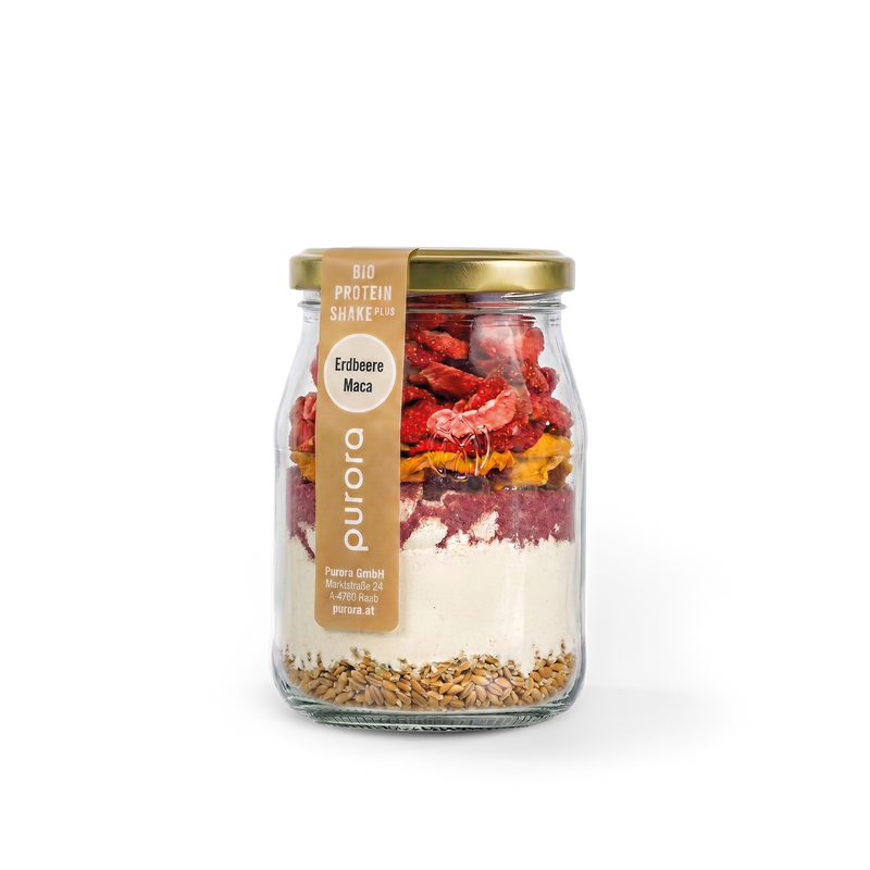  PROTEIN SHAKE PLUS - Erdbeere, Himbeere, Maca