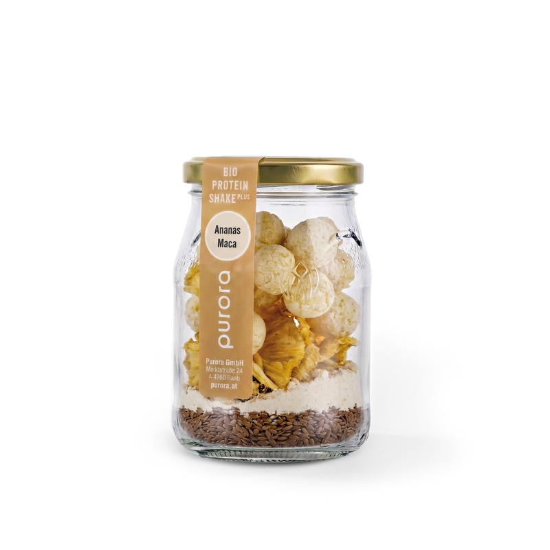 PROTEIN SHAKE PLUS - Ananas, Leinsamen, Maca