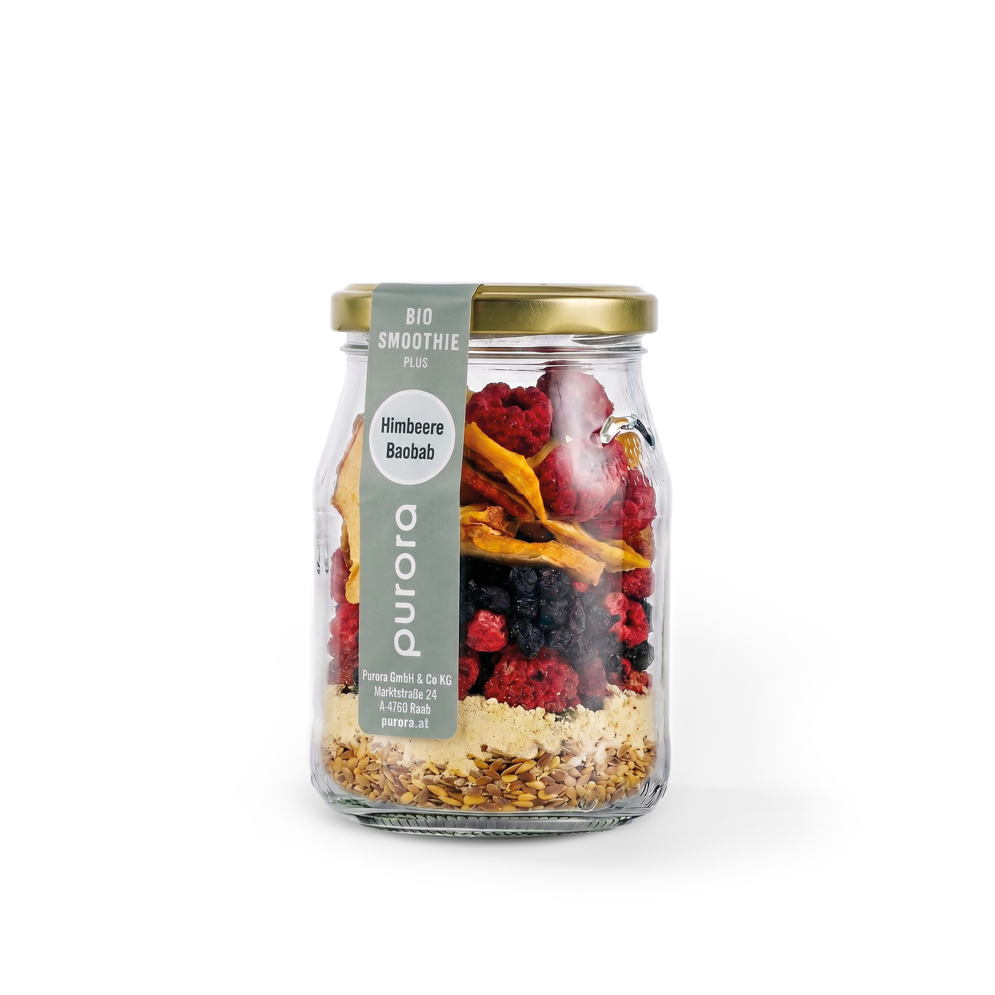  SMOOTHIE PLUS - Himbeere, Wildheidelbeere, Baobab