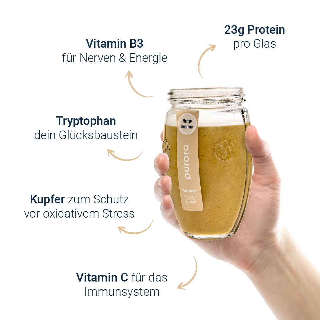  PROTEIN SHAKE PLUS - Mango, Guarana, Weizengras