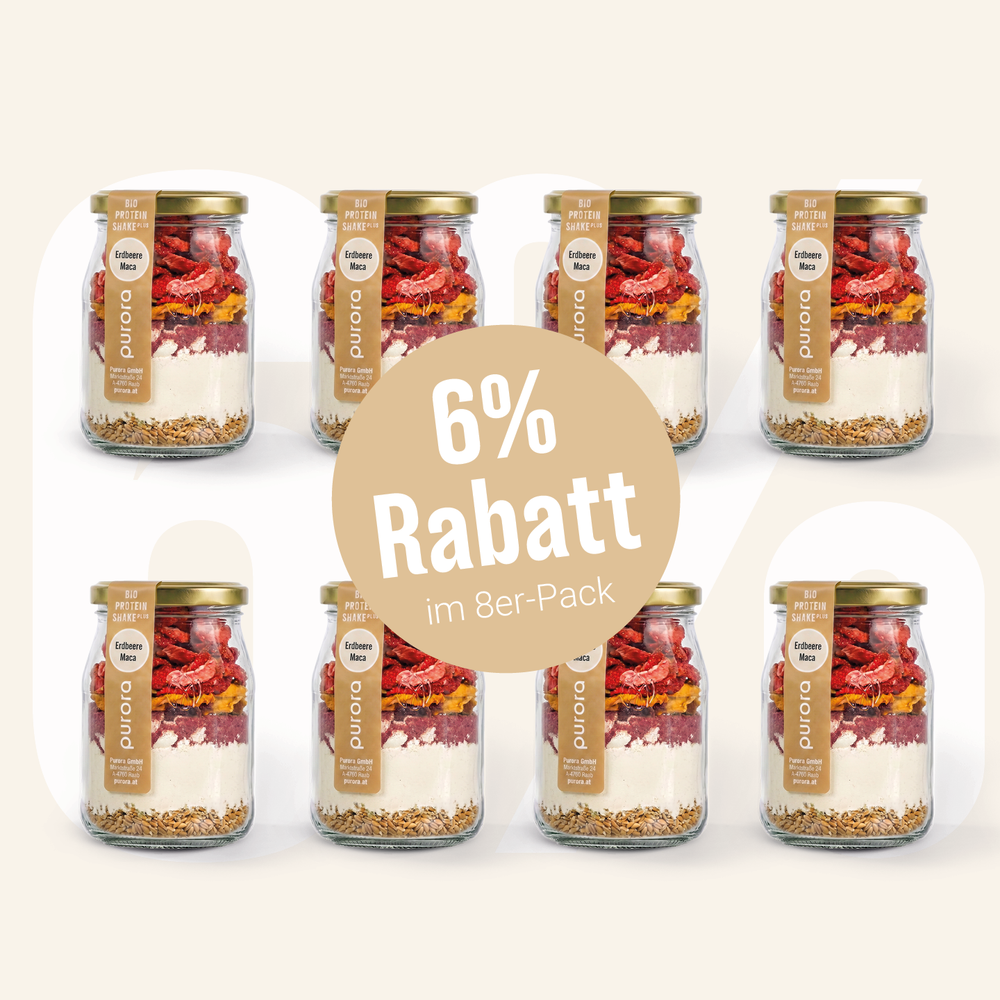  PROTEIN SHAKE PLUS - Erdbeere, Himbeere, Maca