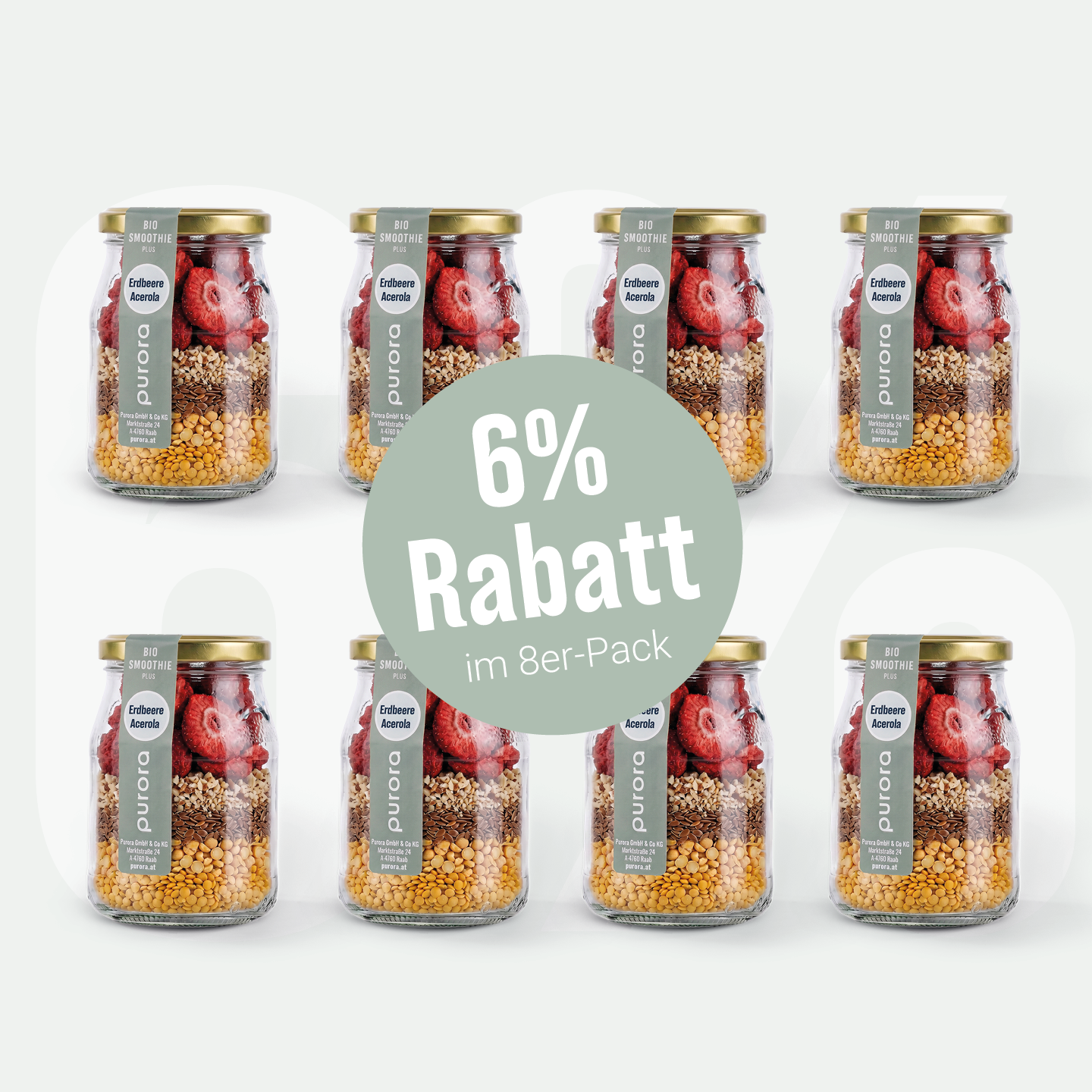  SMOOTHIE PLUS - Erdbeere, Acerola, Hericium