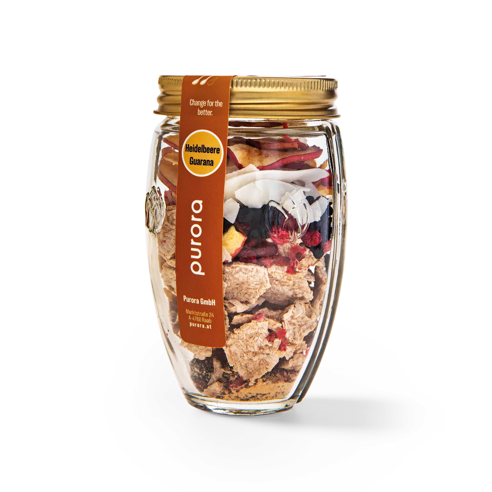  PORRIDGE PLUS - Wildheidelbeere, Apfel, Guarana