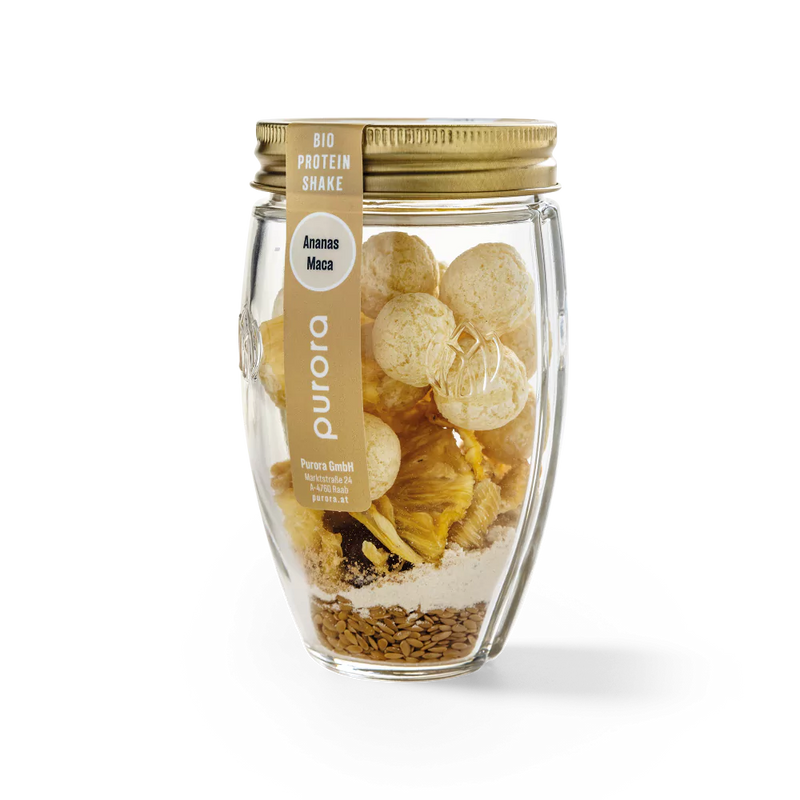  PROTEIN SHAKE PLUS - Ananas, Leinsamen, Maca