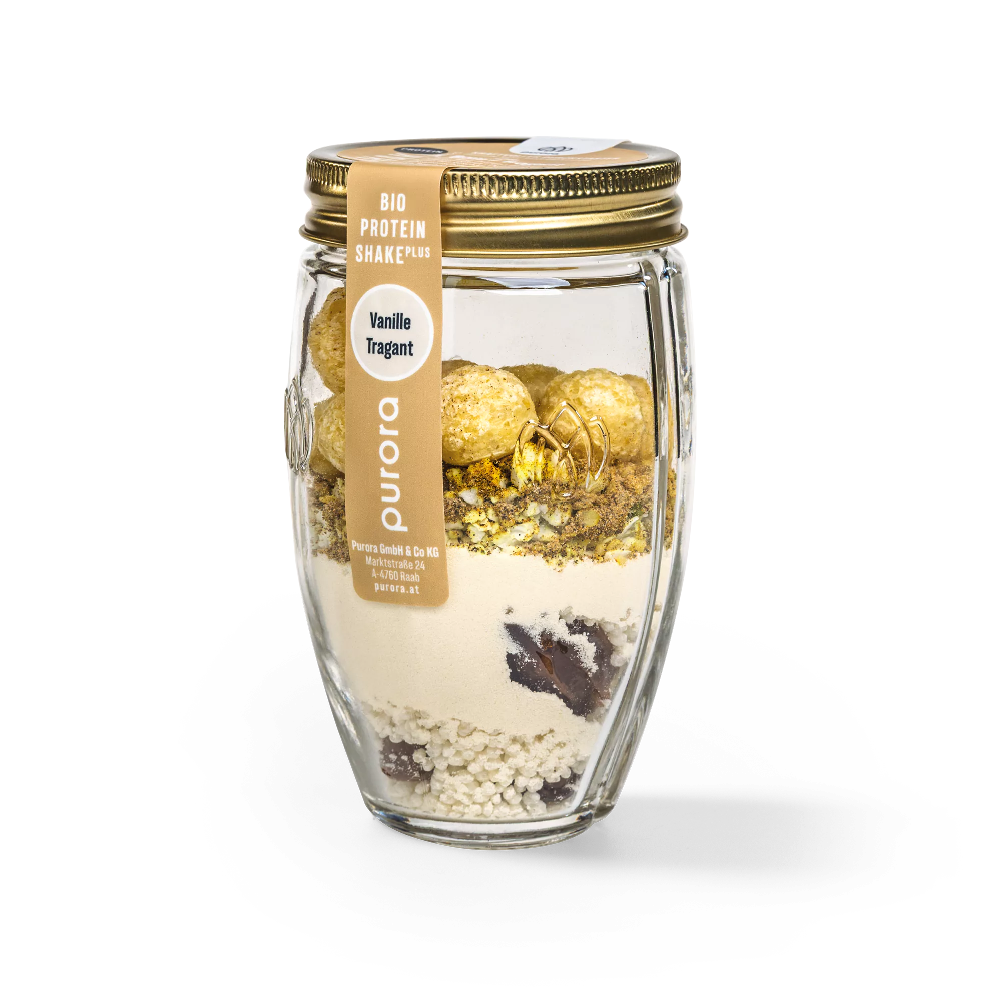 PROTEIN SHAKE PLUS - Bourbon Vanille, Tragant