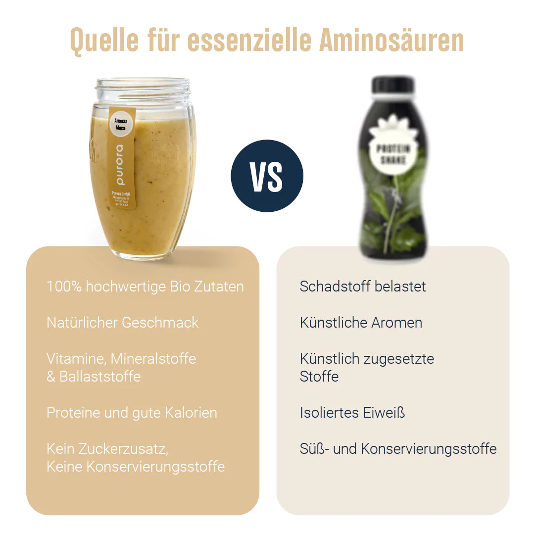 PROTEIN SHAKE PLUS - Ananas, Leinsamen, Maca