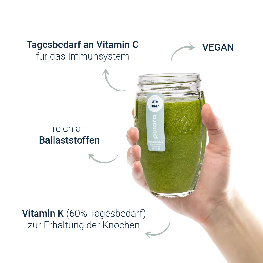  DTX SMOOTHIE PLUS - Birne, Spinat, Ingwer